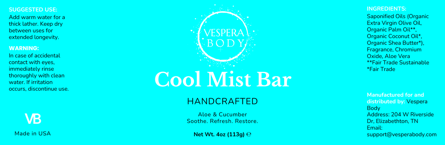 Earth Cleanse Bar (Cool Mist)