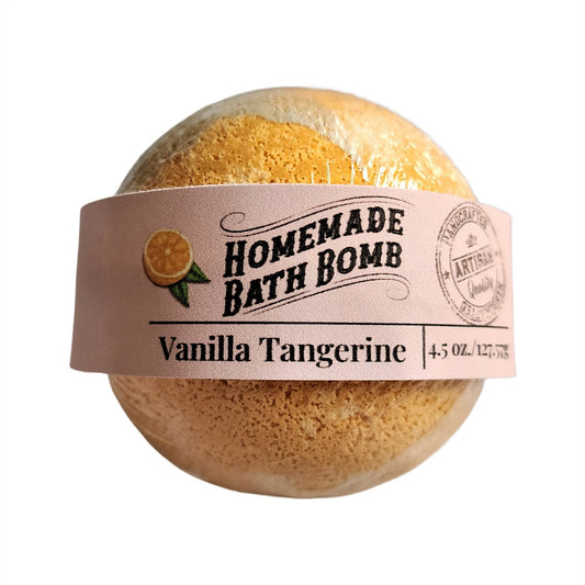 Vanilla Tangerine Bath Bomb — Citrus Spa Escape
