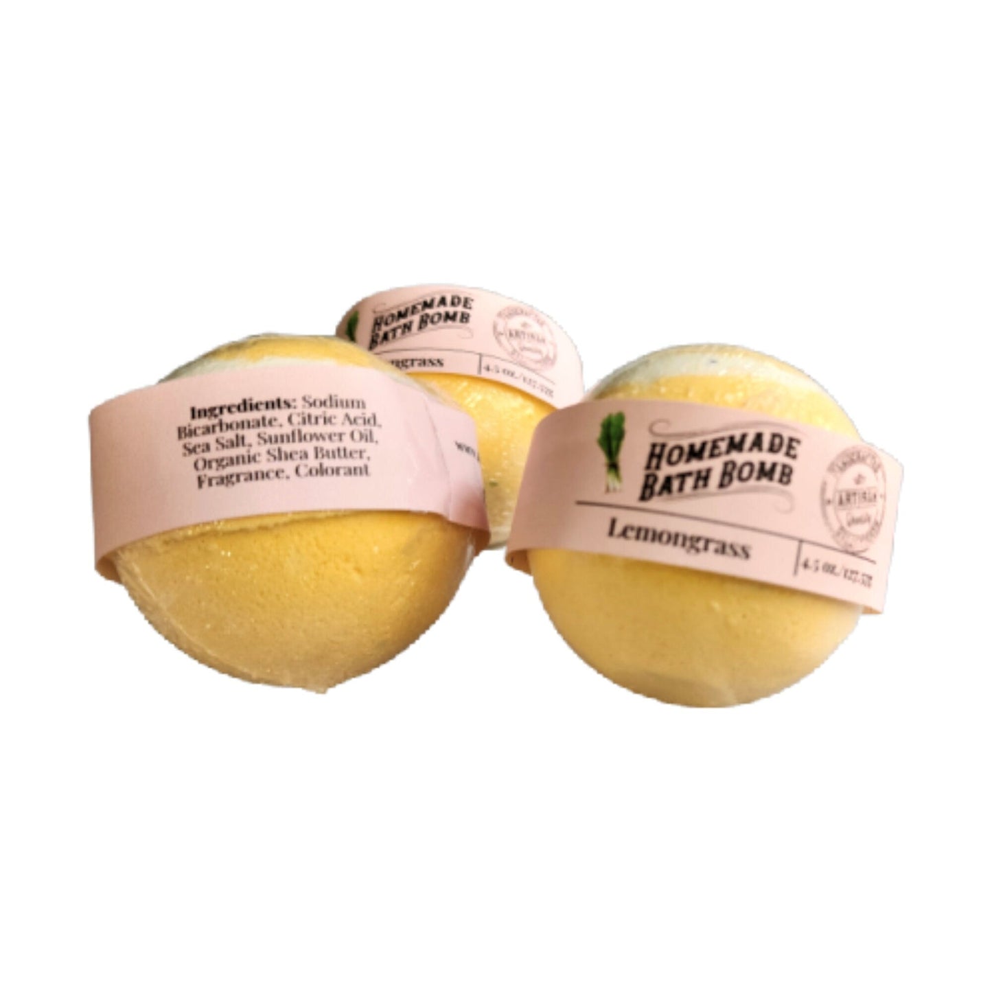 Lemongrass Bath Bomb — Spa in a Sphere