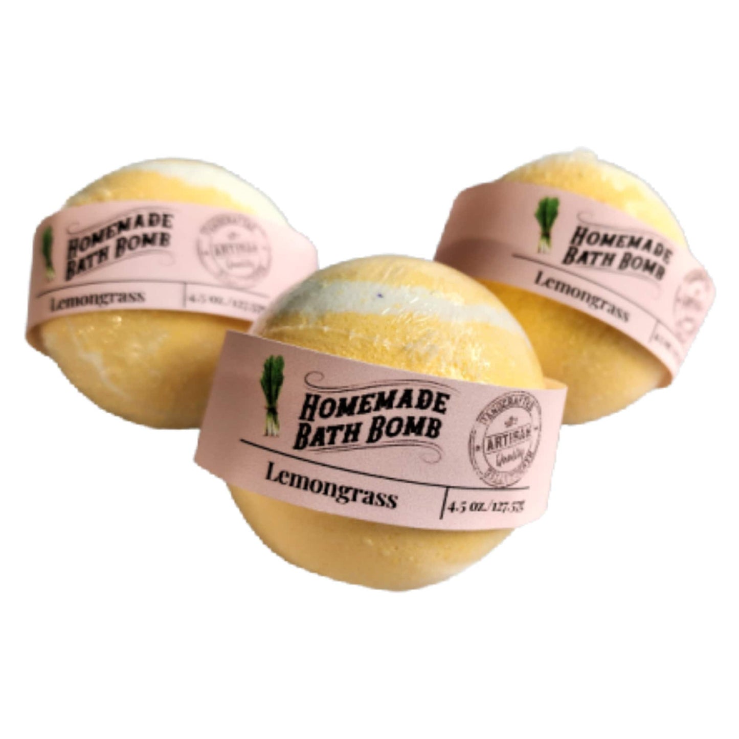 Lemongrass Bath Bomb — Spa in a Sphere