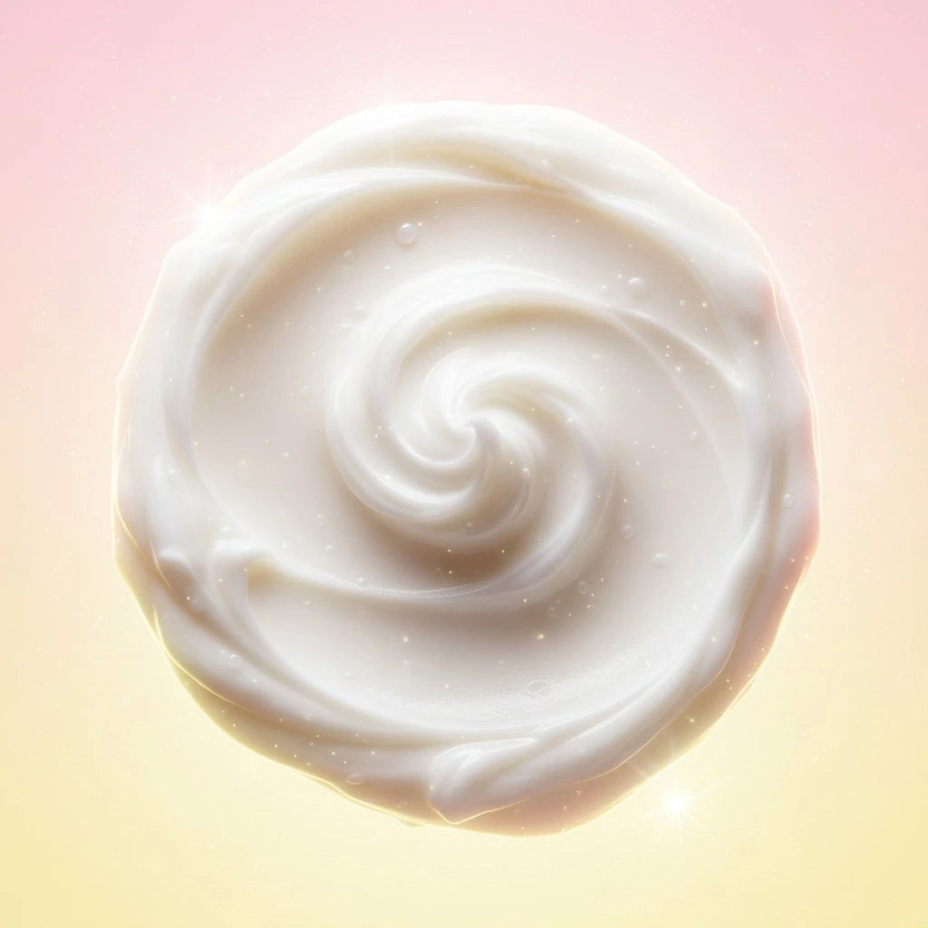Soft whipped tallow cream texture from Earth Light Tallow Cream, showing its rich, natural, grass‑fed formula for dry skin hydration with lemongrass and lavender.